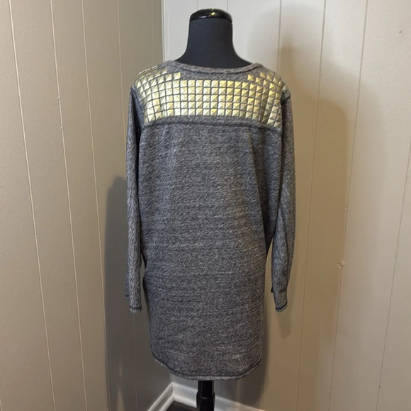 RACHEL Rachel Roy Women’s Medium Sweater Studded Uneven Hems - Picture 5 of 8